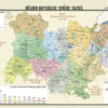 présentation de la carte géographique de la région Auvergne Rhône-Alpes au format 70 x 50 cm